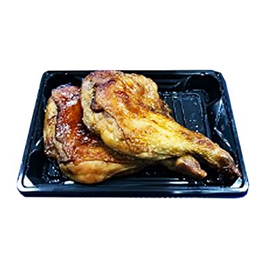 おうちでイオン イオンネットスーパー クリスマス予約 12月22日 23日 24日 25日の配送になります 鹿児島県桜島鶏のもも溶岩焼き 照焼き 2本 M0155