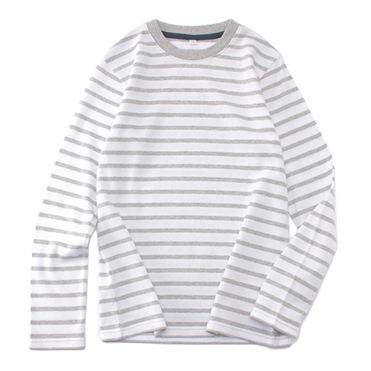 おうちでイオン イオンネットスーパー トップバリュ オーガニックコットン 男の子 クルーネックボーダー長袖tシャツ ウスクロ サイズ 150cm