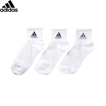 おうちでイオン イオンネットスーパー Adidas アディダス 男の子 白無地ショートソックス3足組 シロ サイズ 23 25cm