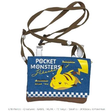 おうちでイオン イオンネットスーパー 粧美堂 ショルダー付きマルチポケット ポケモン デニム おうちでイオン イオンネットスーパー 粧美堂 ショルダー付きマルチポケット ポケモン デニム