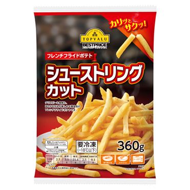 おうちでイオン イオンネットスーパー トップバリュベストプライス フレンチフライドポテト シューストリングカット 360g