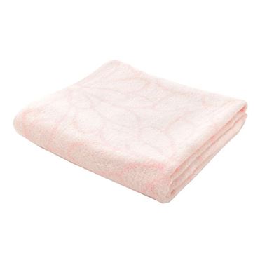 おうちでイオン イオンネットスーパー Home Coordy オーガニックコンパクトバスタオル フラワー ピンク サイズ 50 100cm