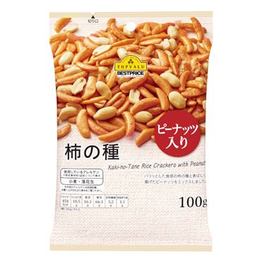 おうちでイオン イオンネットスーパー トップバリュグリーンアイフリーフロム 柿の種 ピーナッツ入り 100g
