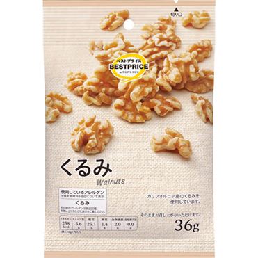 おうちでイオン イオンネットスーパー トップバリュベストプライス 生クルミ 36g おうちでイオン イオンネットスーパー トップバリュベストプライス 生クルミ 36g