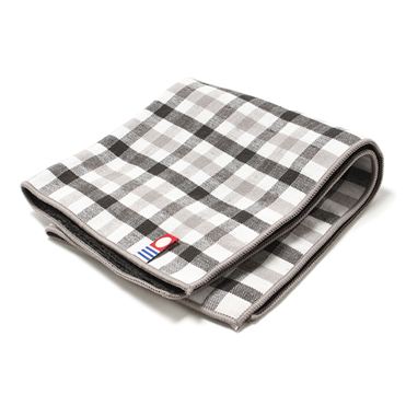 おうちでイオン イオンネットスーパー Home Coordy 今治製 タオルハンカチ チェック ブラック サイズ 25 25cm