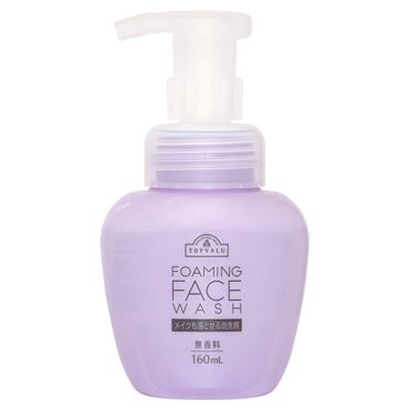 おうちでイオン イオンネットスーパー 泡タイプ トップバリュ メイクも落とせる 泡洗顔フォーム 160ml