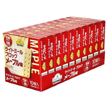 おうちでイオン イオンネットスーパー トップバリュベストプライス ライトミールブロック メープル味 80g 10個入 おうちでイオン イオンネットスーパー トップバリュベストプライス ライトミールブロック メープル味 80g 10個入