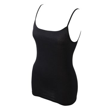 おうちでイオン イオンネットスーパー トップバリュ オーガニックコットン レディース キャミソール ブラック サイズ Ll