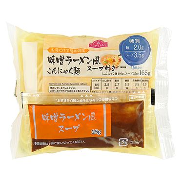 おうちでイオン イオンネットスーパー トップバリュ こんにゃく麺 味噌ラーメン風 165g