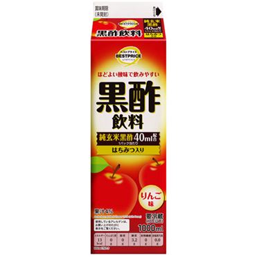 おうちでイオン イオンネットスーパー トップバリュベストプライス 黒酢飲料 1000ml