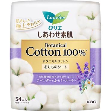 おうちでイオン イオンネットスーパー 花王 ロリエ しあわせ素肌 ライナー ボタニカルコットン100 ラベンダー カモミールの香り 54コ入 おうちでイオン イオンネットスーパー 花王 ロリエ しあわせ素肌 ライナー ボタニカルコットン100 ラベンダー カモミールの香り 54コ入