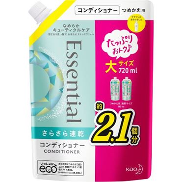おうちでイオン イオンネットスーパー 花王 エッセンシャル さらさら速乾コンディショナー つめかえ用 7ml