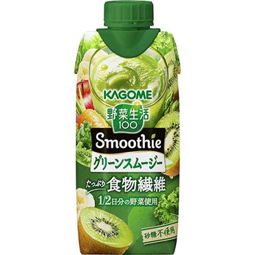 おうちでイオン イオンネットスーパー カゴメ 野菜生活100 Smoothie グリーンスムージー ゴールド グリーンキウイmix 330ml