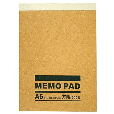 おうちでイオン イオンネットスーパー トップバリュ クラフト表紙メモパッド A6 方眼 0枚