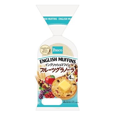 おうちでイオン イオンネットスーパー パスコ マフィンフルーツグラノーラ 4個入 10時 12時便配送不可