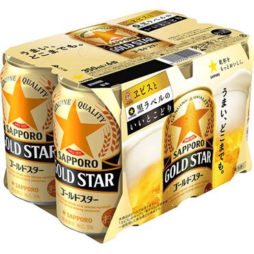 おうちでイオン イオンネットスーパー サッポロビール ゴールドスター 350ml 6 おうちでイオン イオンネットスーパー サッポロビール ゴールドスター 350ml 6