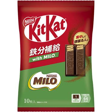 ネスレ キットカット 鉄分補給 with MILO ×24袋　賞味期限12月末 おうちでイオン イオンネットスーパー ネスレ日本 キットカット 鉄分