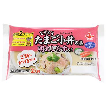 たまご小丼　明太子しらす