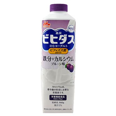 おうちでイオン イオンネットスーパー 森永 ビヒダスのむヨーグルト 鉄分 カルシウム プルーン味 900g