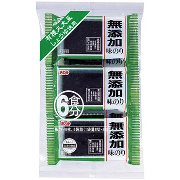 おうちでイオン イオンネットスーパー 味のり化学調味料無添加 8切れ 8枚 6