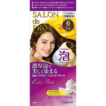 おうちでイオン イオンネットスーパー ダリヤ サロンドプロ 泡のヘアカラー エクストラリッチ 6 ダークブラウン 1個 おうちでイオン イオンネットスーパー ダリヤ サロンドプロ 泡のヘアカラー エクストラリッチ 6 ダークブラウン 1個