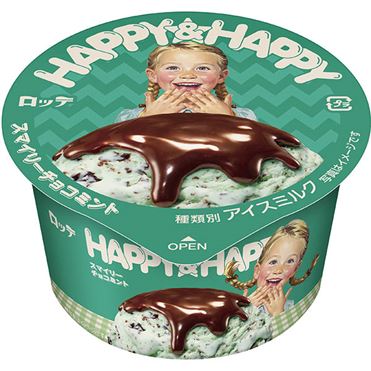 ロッテ　ＨＡＰＰＹ＆ＨＡＰＰＹ　スマイリーチョコミント　１５０ｍｌ