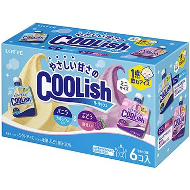 おうちでイオン イオンネットスーパー ロッテ やさしい甘さのクーリッシュ バニラ ぶどう 80ml 6個 おうちでイオン イオンネットスーパー ロッテ やさしい甘さのクーリッシュ バニラ ぶどう 80ml 6個