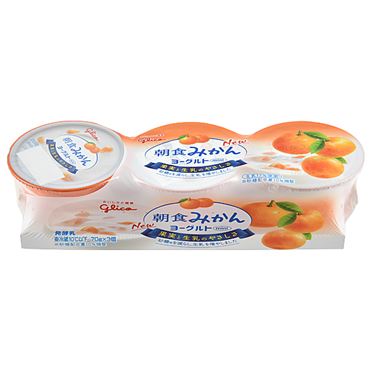 おうちでイオン イオンネットスーパー グリコ 朝食みかんヨーグルト 70g 3