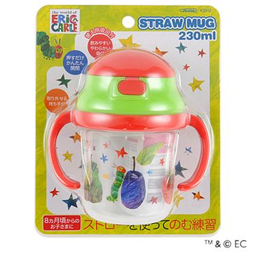 おうちでイオン イオンネットスーパー 8ヶ月頃 スケーター はらぺこあおむし ストローホッパー両手マグ