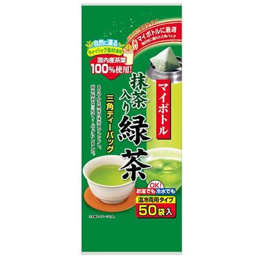 おうちでイオン イオンネットスーパー 日本茶販売 マイボトル用宇治抹茶入り緑茶ティーバッグ 3g 50パック