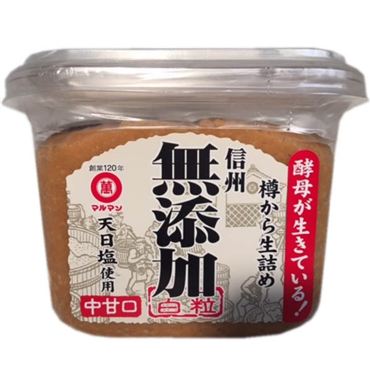 おうちでイオン イオンネットスーパー マルマン 無添加白粒生みそ 750g おうちでイオン イオンネットスーパー マルマン 無添加白粒生みそ 750g