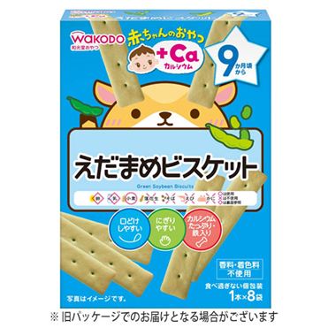 おうちでイオン イオンネットスーパー ベビーまとめ買い 9ヶ月頃 和光堂 赤ちゃんのおやつ Caカルシウム えだまめビスケット 1本 8 おうちでイオン イオンネットスーパー ベビーまとめ買い 9ヶ月頃 和光堂 赤ちゃんのおやつ Caカルシウム えだまめビスケット 1本 8