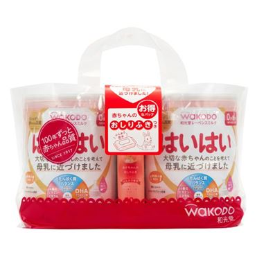 w*o様 WAKODO はいはい 2缶×4 おしりふき付き2 おうちでイオン イオンネットスーパー 【0ヶ月頃~】和光堂