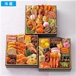 【予約】 芝濱膳 和洋中おせち三段重「五萬福」ごまんぷく 3～4人前 【12月31日（日）配送限定】