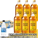 【予約】 【景品付き】サントリー 角瓶 2700ml×６本 ※天然水 SPARKLING×24本付き 【10月25日～10月29日のお受取り】