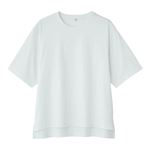 レディース TVC 遮熱・UV対策ひんやりサラサラ 5分袖Tシャツ（Aシロ）M ※他サイズは詳細から選択