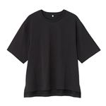 レディース TVC 遮熱・UV対策ひんやりサラサラ 5分袖Tシャツ（クロ）M ※他サイズは詳細から選択