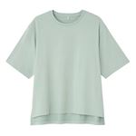 レディース TVC 遮熱・UV対策ひんやりサラサラ 5分袖Tシャツ（ウスミドリ）M ※他サイズは詳細から選択