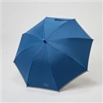【レイングッズ】晴雨どっちもつかえる 長傘 ジャンプ 55cm 晴雨兼用（ネイビー）