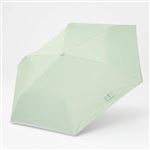 【レイングッズ】晴雨どっちもつかえる 折りたたみ傘 55cm 晴雨兼用（グリーン）