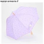 （レイングッズ）repipi armario ボタニカルフラワー晴雨兼用長傘（パープル）サイズ 60cm