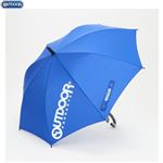 （レイングッズ）OUTDOOR PRODUCTS メニィロゴ晴雨兼用長傘（ブルー）サイズ 55cm