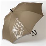 （キッズ）OUTDOOR PRODUCTS（アウトドアプロダクツ）ランダムロゴ長傘（カーキ）サイズ 55cm