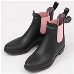（キッズ）LOVETOXIC（ラブトキシック）バイカラーサイドゴアレインブーツ（ブラック）サイズ L（24.0～24.5cm）