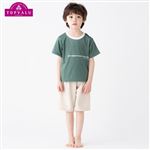 【水着】（男の子）トップバリュ リンガーT付き サーフ水着（グリーン）サイズ 120cm