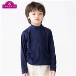 【プール用品】（男の子）トップバリュ 無地カラーラッシュガード（ネイビー）サイズ 160cm