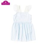 【水着】（女の子）トップバリュ マカロンチェック ワンピース（サックス）サイズ 120cm