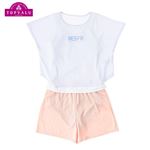【水着】（女の子）トップバリュ ティーンカラーリング 3P水着（サックス）サイズ 150cm