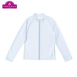 【プール用品】（女の子）トップバリュ カラーラッシュガード（サックス）サイズ 140cm