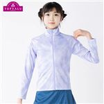 【プール用品】（女の子）トップバリュ タイダイハイネック ラッシュガード（ラベンダー）サイズ 150cm